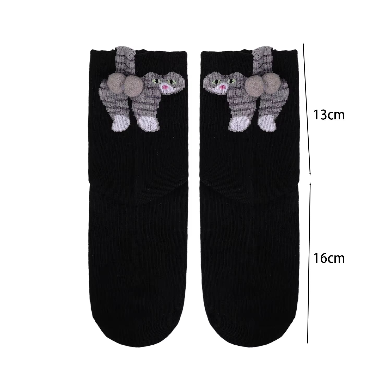 16 Style Funny 3D Cat Dog Animal Print Mid-Tube Socks Cotton Harajuku Floor Sock Casual Soft Cats Egg Hosiery for Couple Gifts