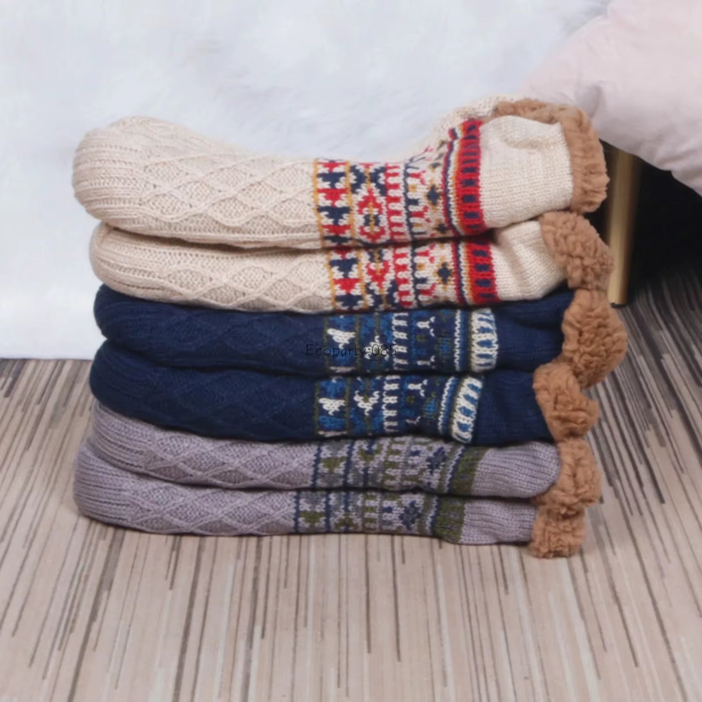 Super Warm Winter Non-Slip Floor Socks Women Men Snow Socks Sleep Carpet Socks Slippers Socks Women Velvet Boot Unsiex Home Wear